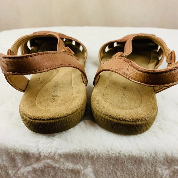 Sugarfoot Brown Leather Sandals I Women's Size 10 - Picture 6 of 7